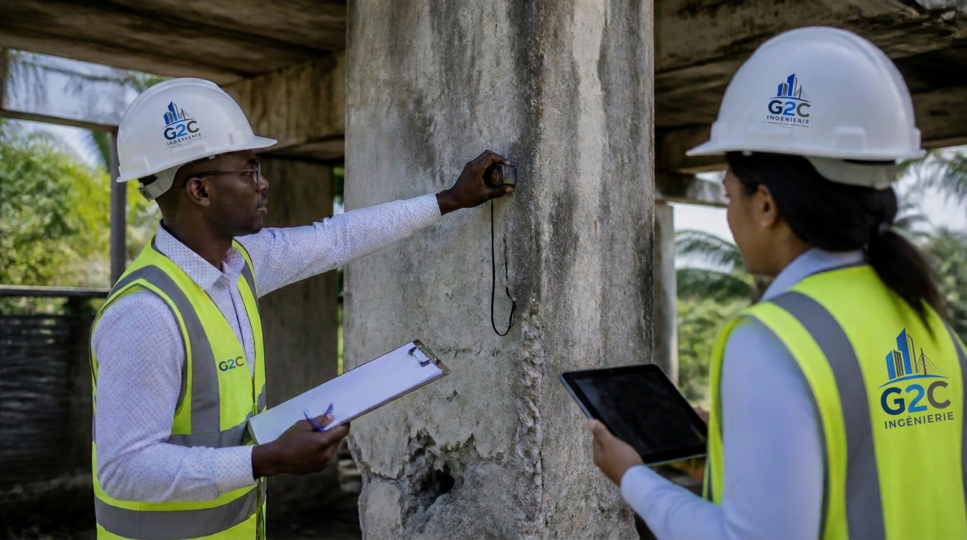 Audit technique d'une structure béton existante par les ingénieurs G2C