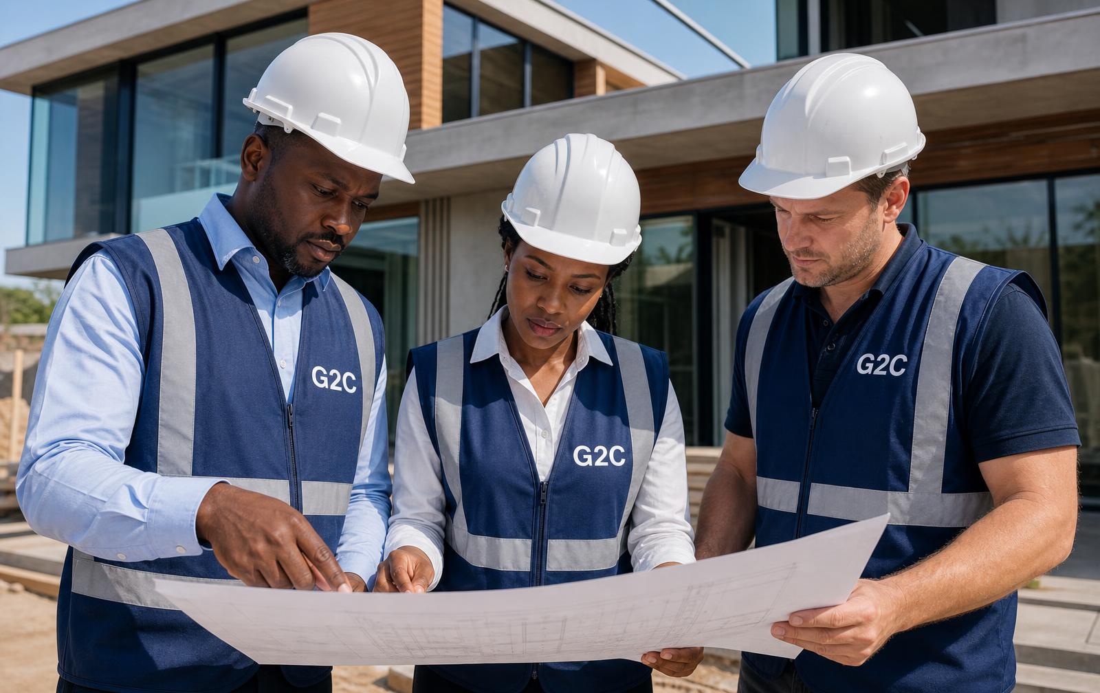 Bâtiment contemporain suivi par les ingénieurs G2C